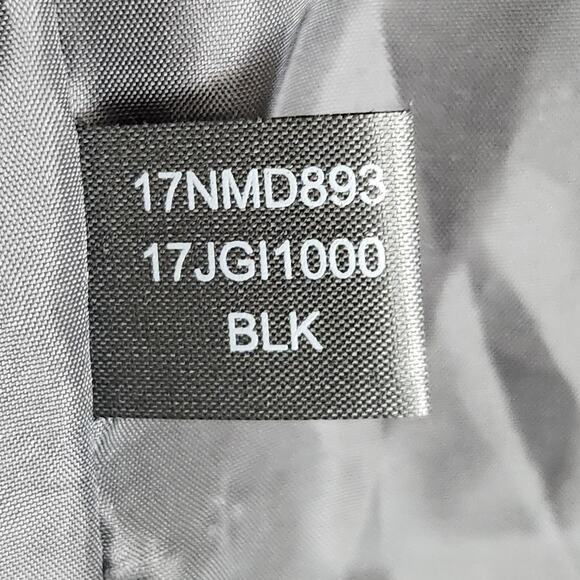 Kenneth Cole Reaction Puffer Parka Womens XL Black Hooded Quilted Down Coat - Picture 14 of 15